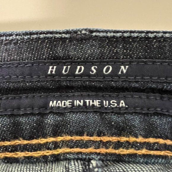 Hudson Womens Collin Flap Pocket Skinny Jeans Mid Rose Glaze GLZ Wash size 28 - Picture 7 of 12